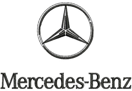 Mercedes Benz embroidery design